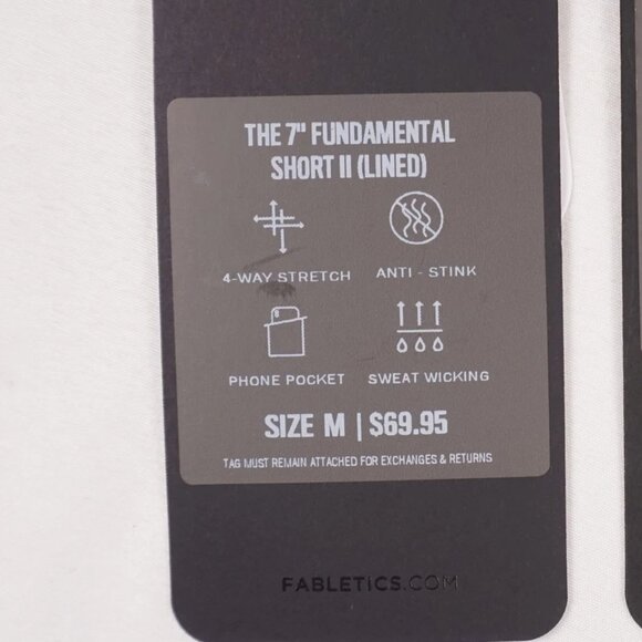 Fabletics The Fundamental Short II Lined 7in in Limited Black Track & Field - Picture 6 of 6